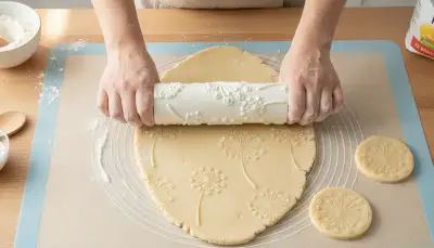 Mit Prägerollern Teig kunstvoll verzieren